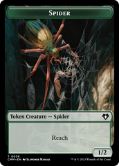 Wurm // Spider Double-Sided Token [Commander Masters Tokens] | Jack's On Queen