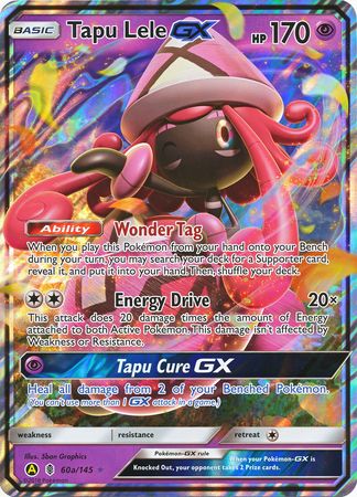 Tapu Lele GX (60a/145) (Alternate card) (Jumbo Card) [Sun & Moon: Guardians Rising] | Jack's On Queen