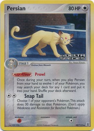 Persian (50/113) (Stamped) [EX: Delta Species] | Jack's On Queen