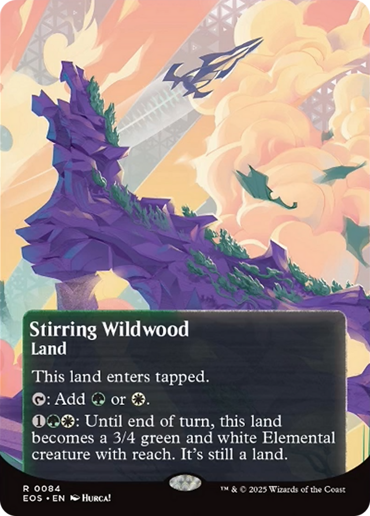 Stirring Wildwood (0084) (Borderless) [Edge of Eternities: Stellar Sights] | Jack's On Queen