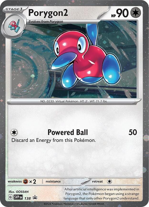 Porygon2 (SVP138) (Cosmos Holo) [SV: Scarlet & Violet Promo Cards] | Jack's On Queen