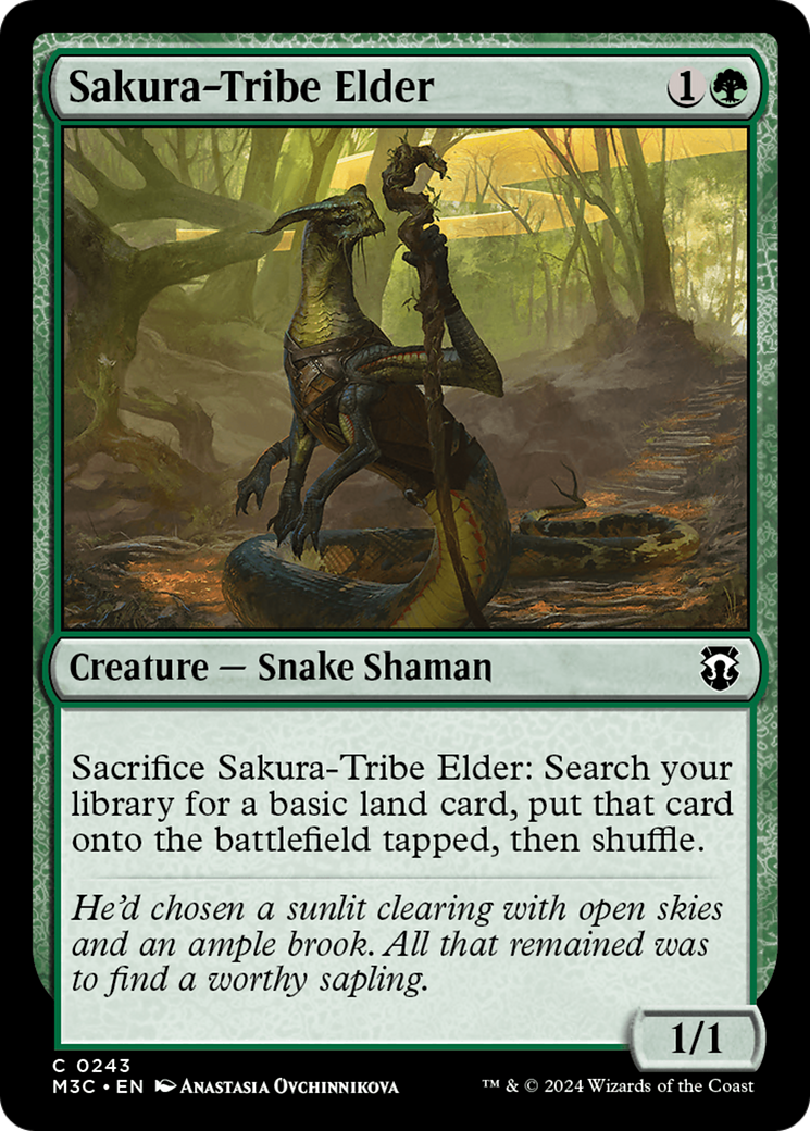 Sakura-Tribe Elder (Ripple Foil) [Modern Horizons 3 Commander] | Jack's On Queen