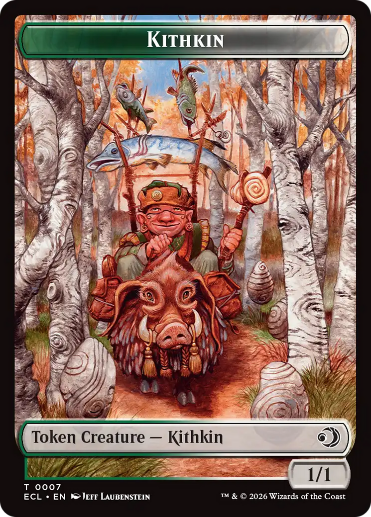 Elf // Kithkin (0007) Double-Sided Token [Lorwyn Eclipsed Tokens] | Jack's On Queen