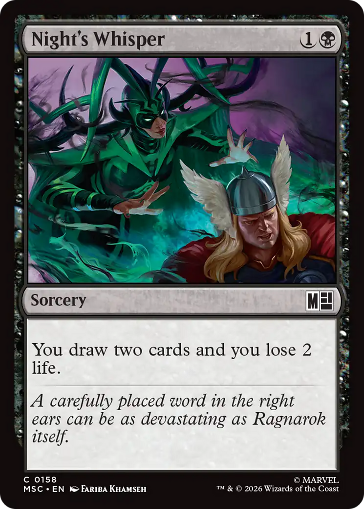 Night's Whisper [Marvel Super Heroes Commander] | Jack's On Queen