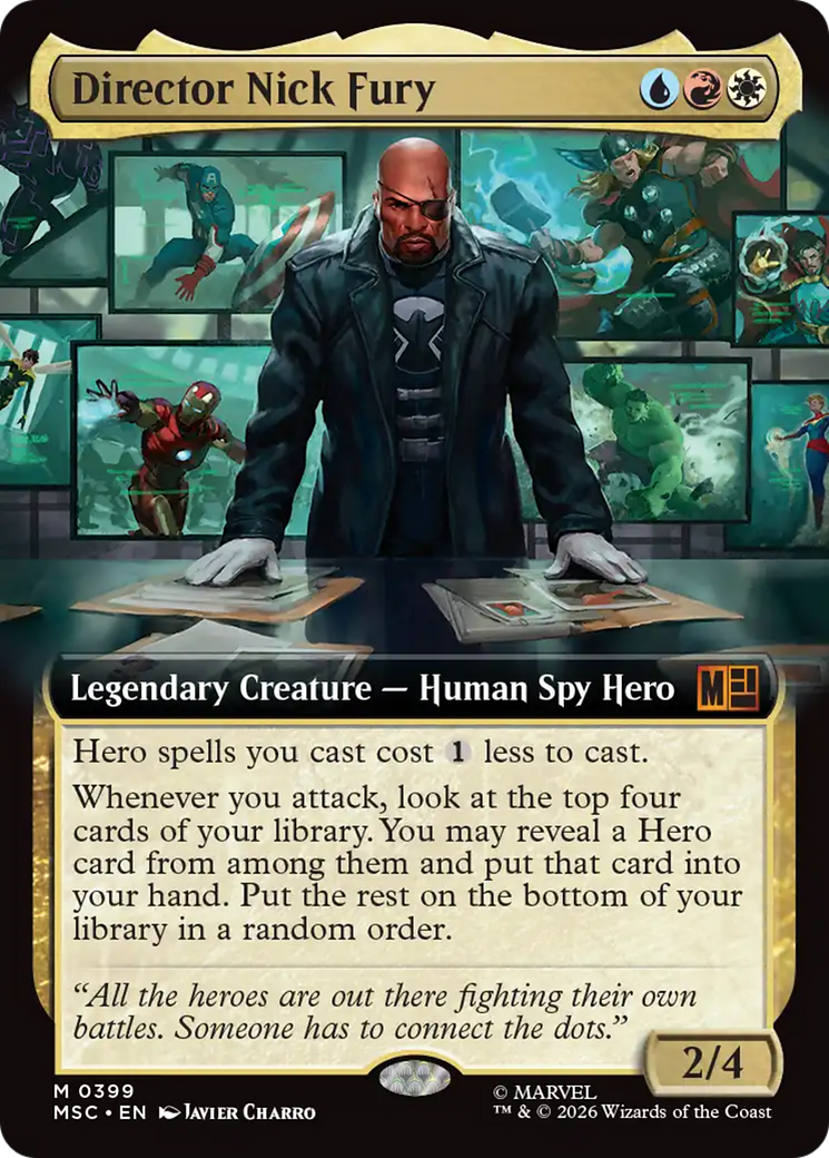 Director Nick Fury (Extended Art) [Marvel Super Heroes Commander] | Jack's On Queen