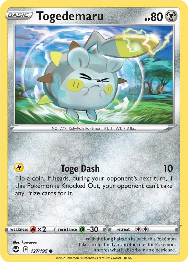 Togedemaru (127/195) [Sword & Shield: Silver Tempest] | Jack's On Queen