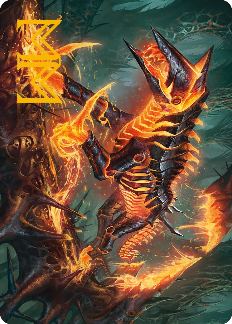 Kuldotha Cackler Art Card (Gold-Stamped Signature) [Phyrexia: All Will Be One Art Series] | Jack's On Queen