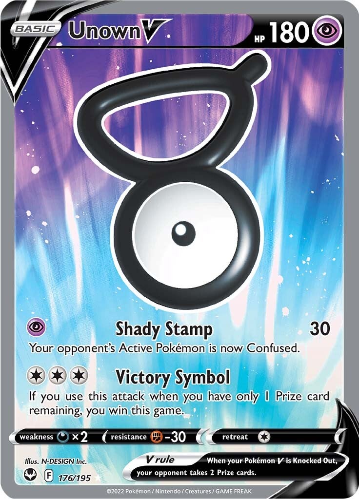 Unown V (176/195) [Sword & Shield: Silver Tempest] | Jack's On Queen