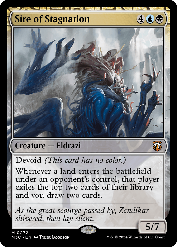 Sire of Stagnation (Ripple Foil) [Modern Horizons 3 Commander] | Jack's On Queen
