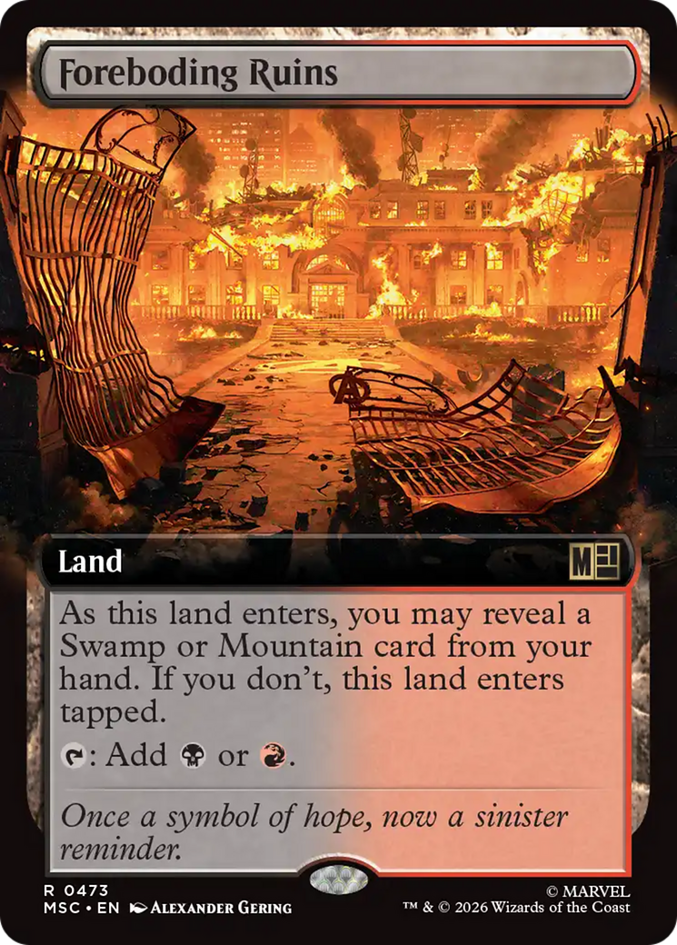 Foreboding Ruins (Extended Art) [Marvel Super Heroes Commander] | Jack's On Queen