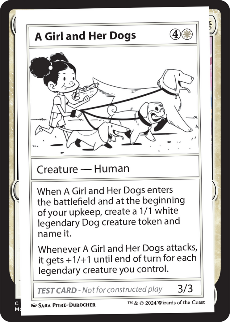 A Girl and Her Dogs [Mystery Booster 2 Playtest Cards] | Jack's On Queen