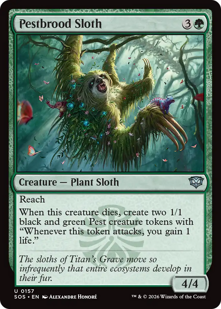 Pestbrood Sloth [Secrets of Strixhaven] | Jack's On Queen