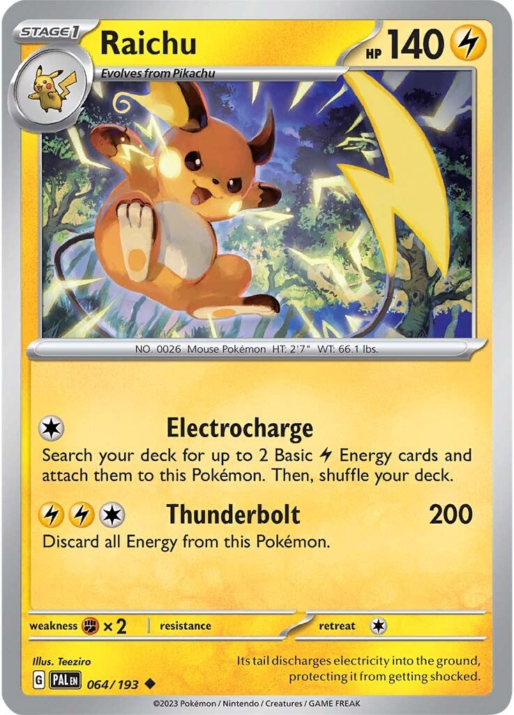 Raichu (064/193) [Scarlet & Violet: Paldea Evolved] | Jack's On Queen