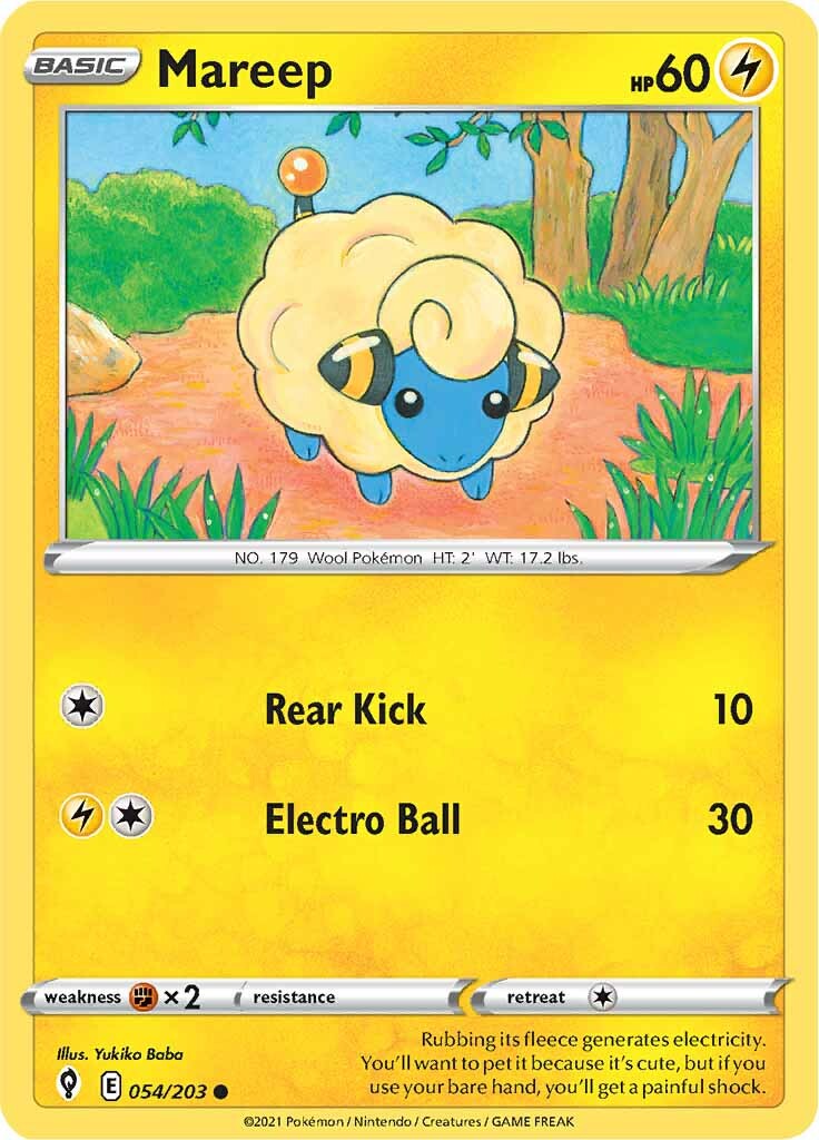 Mareep (054/203) [Sword & Shield: Evolving Skies] | Jack's On Queen