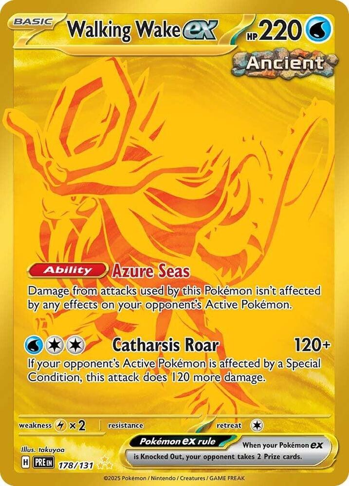 Walking Wake ex (178/131) [Scarlet & Violet: Prismatic Evolutions] | Jack's On Queen
