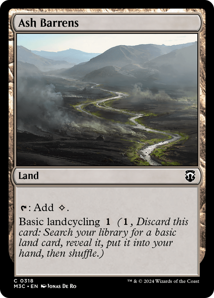 Ash Barrens (Ripple Foil) [Modern Horizons 3 Commander] | Jack's On Queen