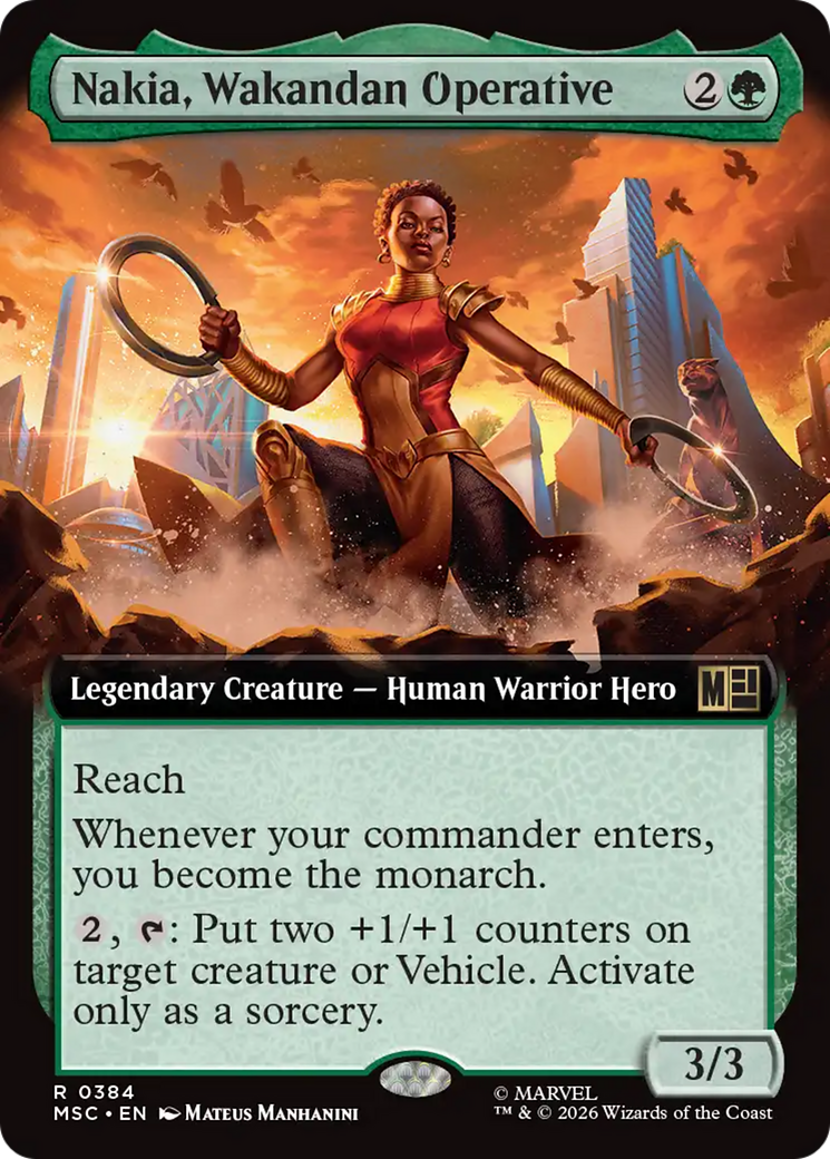 Nakia, Wakandan Operative (Extended Art) [Marvel Super Heroes Commander] | Jack's On Queen