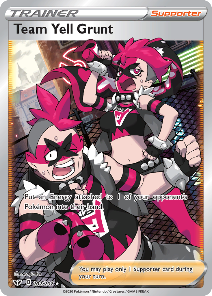 Team Yell Grunt (202/202) [Sword & Shield: Base Set] | Jack's On Queen