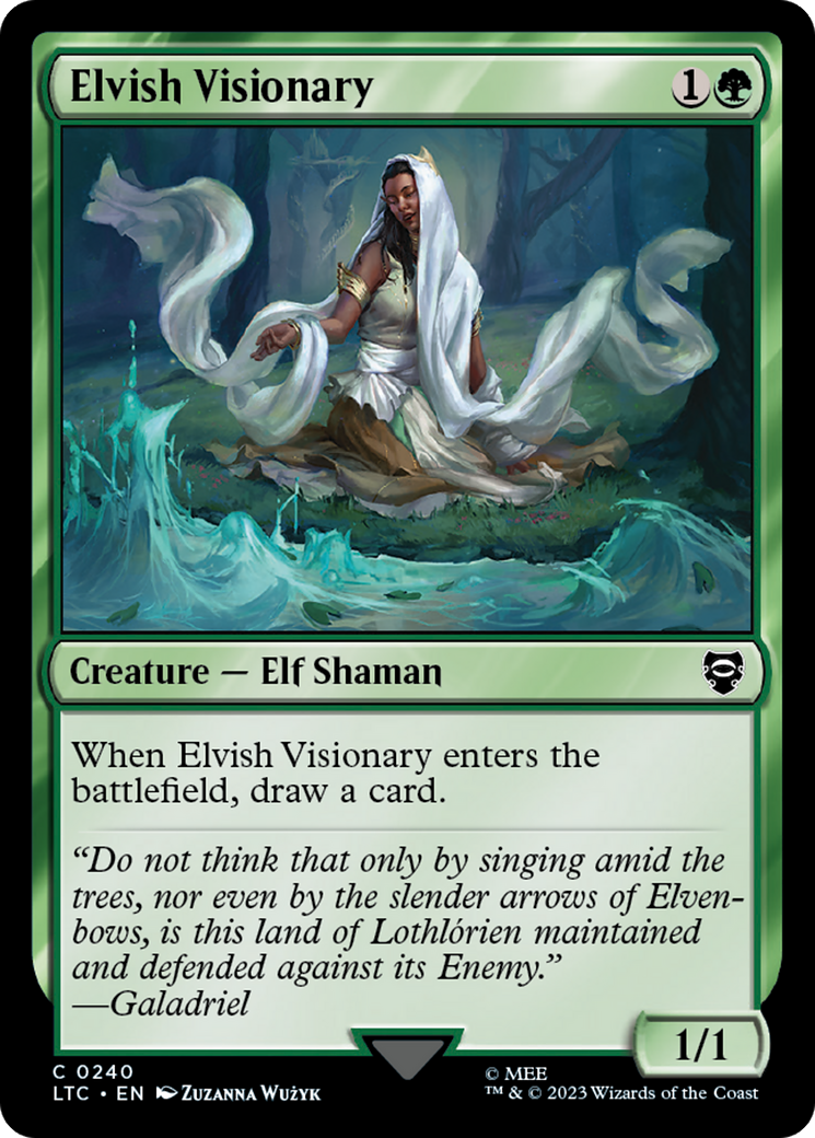 Elvish Visionary [The Lord of the Rings: Tales of Middle-Earth Commander] | Jack's On Queen