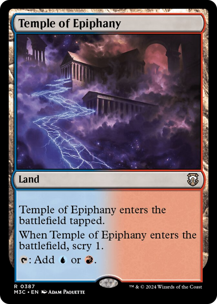 Temple of Epiphany (Ripple Foil) [Modern Horizons 3 Commander] | Jack's On Queen