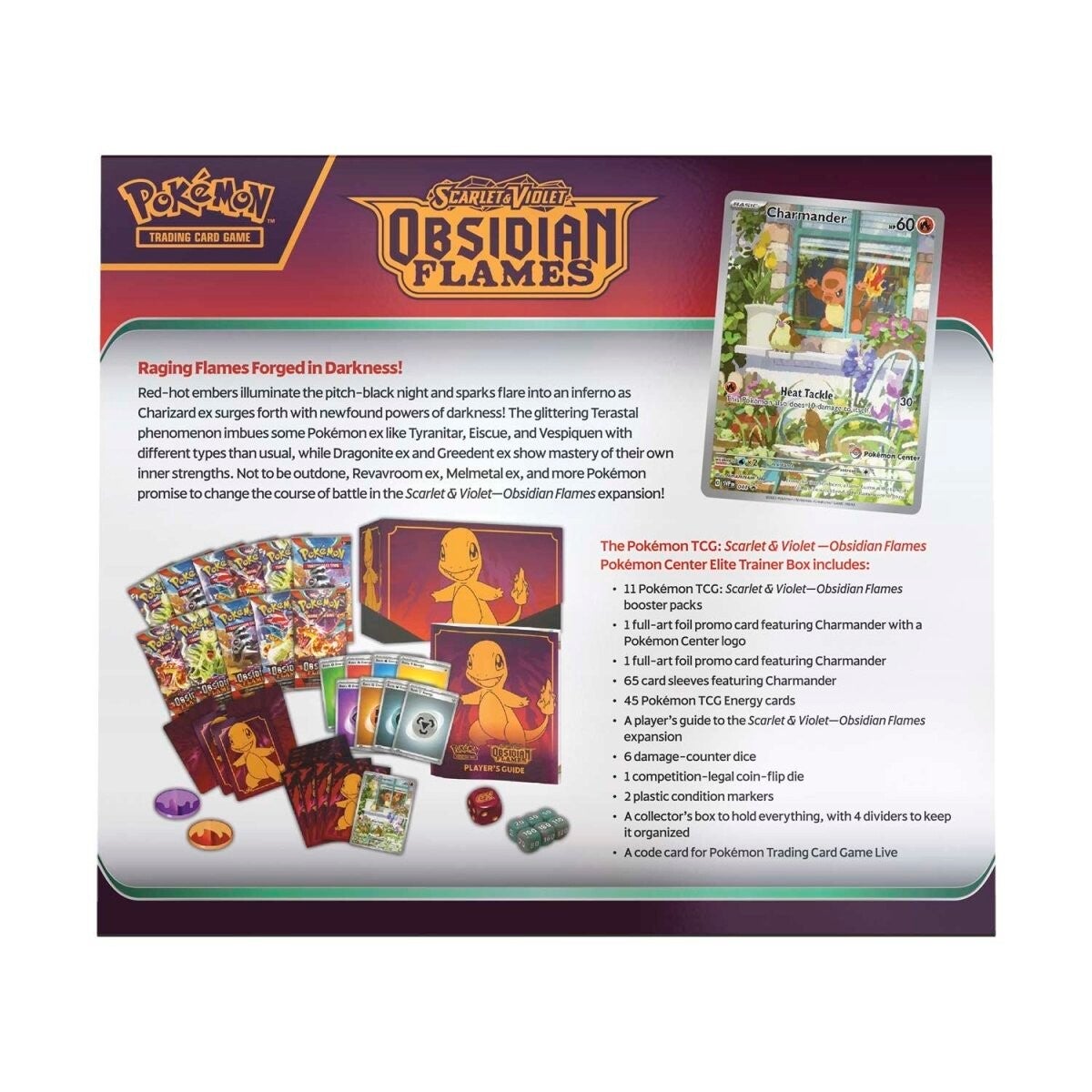 Scarlet & Violet: Obsidian Flames - Elite Trainer Box (Pokemon Center Exclusive) | Jack's On Queen