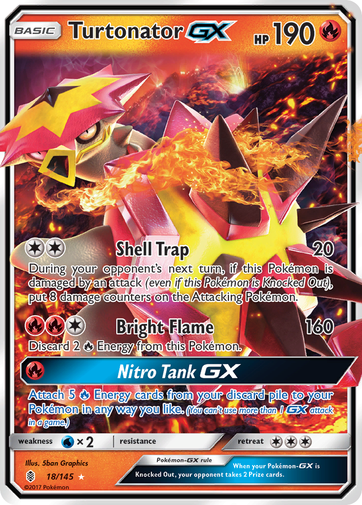 Turtonator GX (18/145) [Sun & Moon: Guardians Rising] | Jack's On Queen