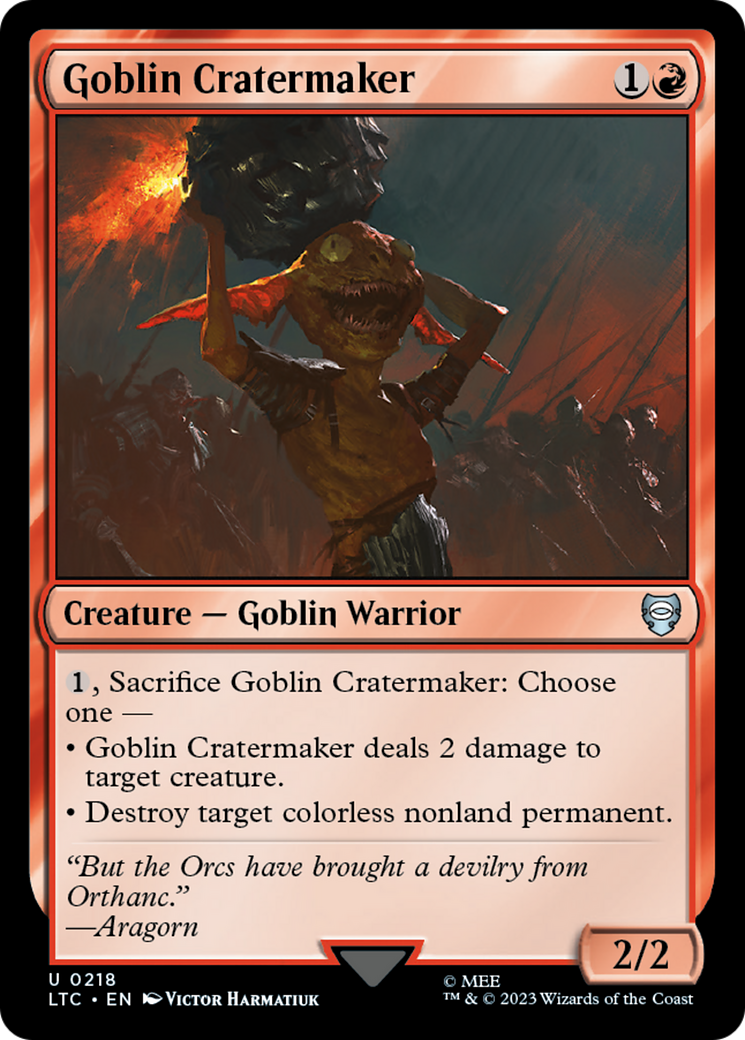 Goblin Cratermaker [The Lord of the Rings: Tales of Middle-Earth Commander] | Jack's On Queen