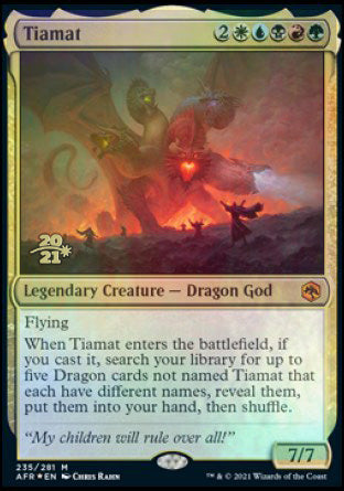 Tiamat [Dungeons & Dragons: Adventures in the Forgotten Realms Prerelease Promos] | Jack's On Queen