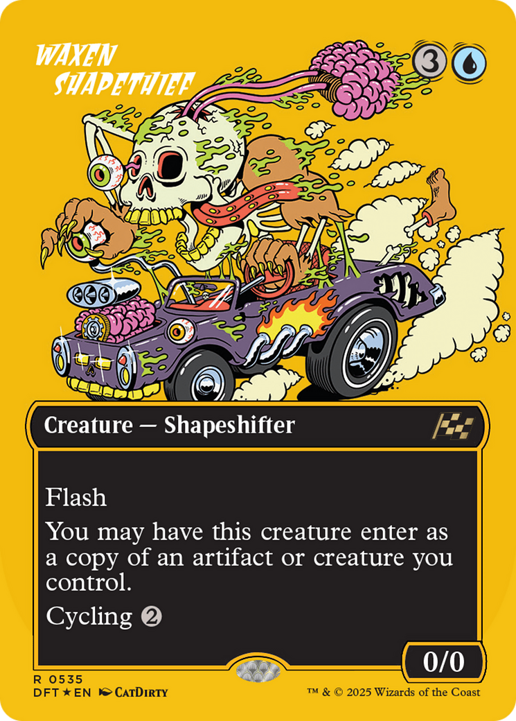 Waxen Shapethief (Borderless) (First-Place Foil) [Aetherdrift] | Jack's On Queen