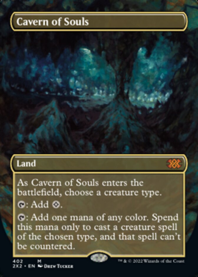 Cavern of Souls (Borderless Alternate Art) [Double Masters 2022] | Jack's On Queen