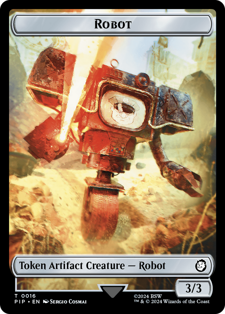 Treasure (0019) // Robot Double-Sided Token [Fallout Tokens] | Jack's On Queen