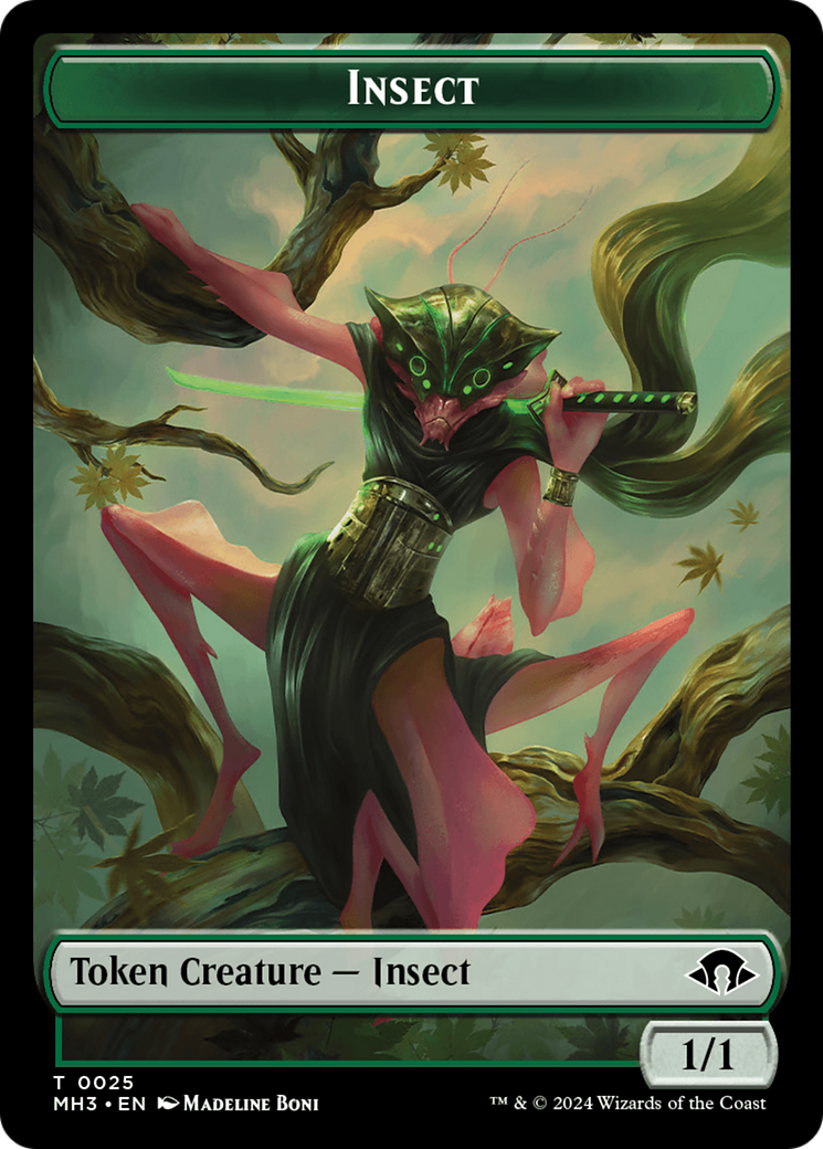 Insect Token (0025) [Modern Horizons 3 Tokens] | Jack's On Queen