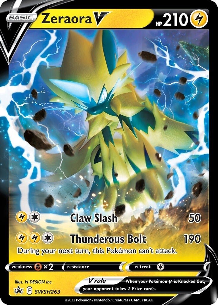 Zeraora V (SWSH263) [Sword & Shield: Black Star Promos] | Jack's On Queen