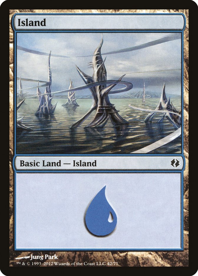 Island (42) [Duel Decks: Venser vs. Koth] | Jack's On Queen