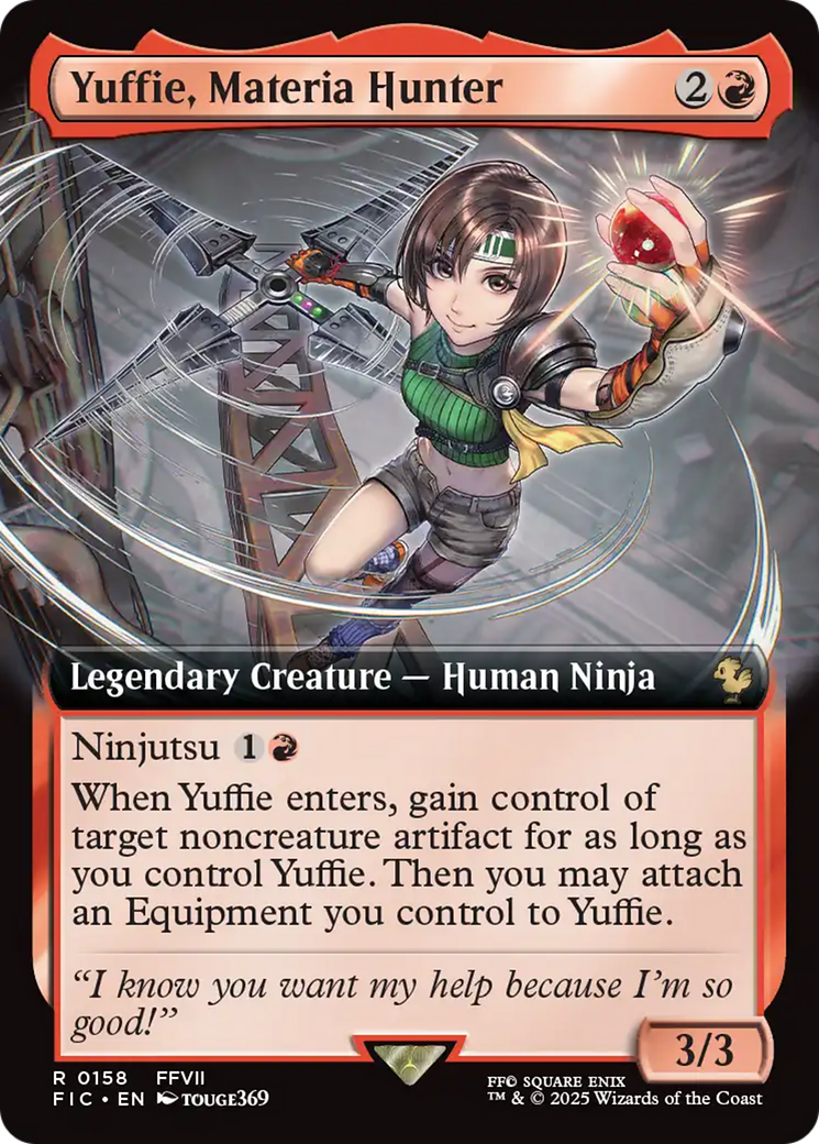 Yuffie, Materia Hunter (Extended Art) [FINAL FANTASY Commander] | Jack's On Queen