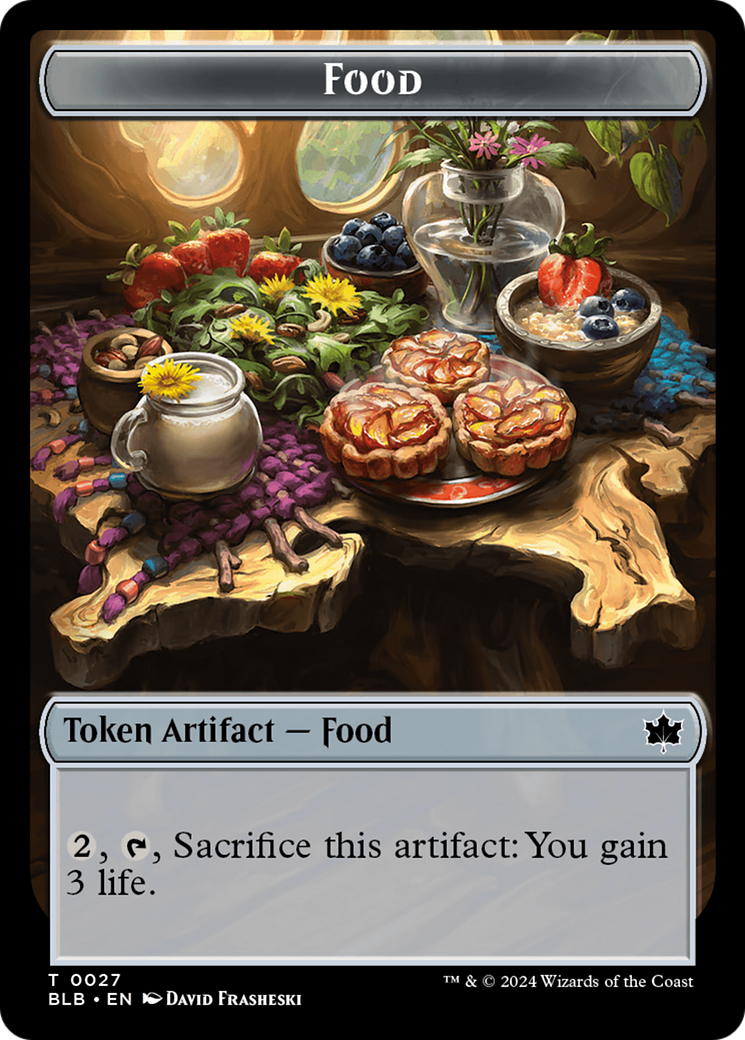 Squirrel // Food Double-Sided Token [Bloomburrow Tokens] | Jack's On Queen