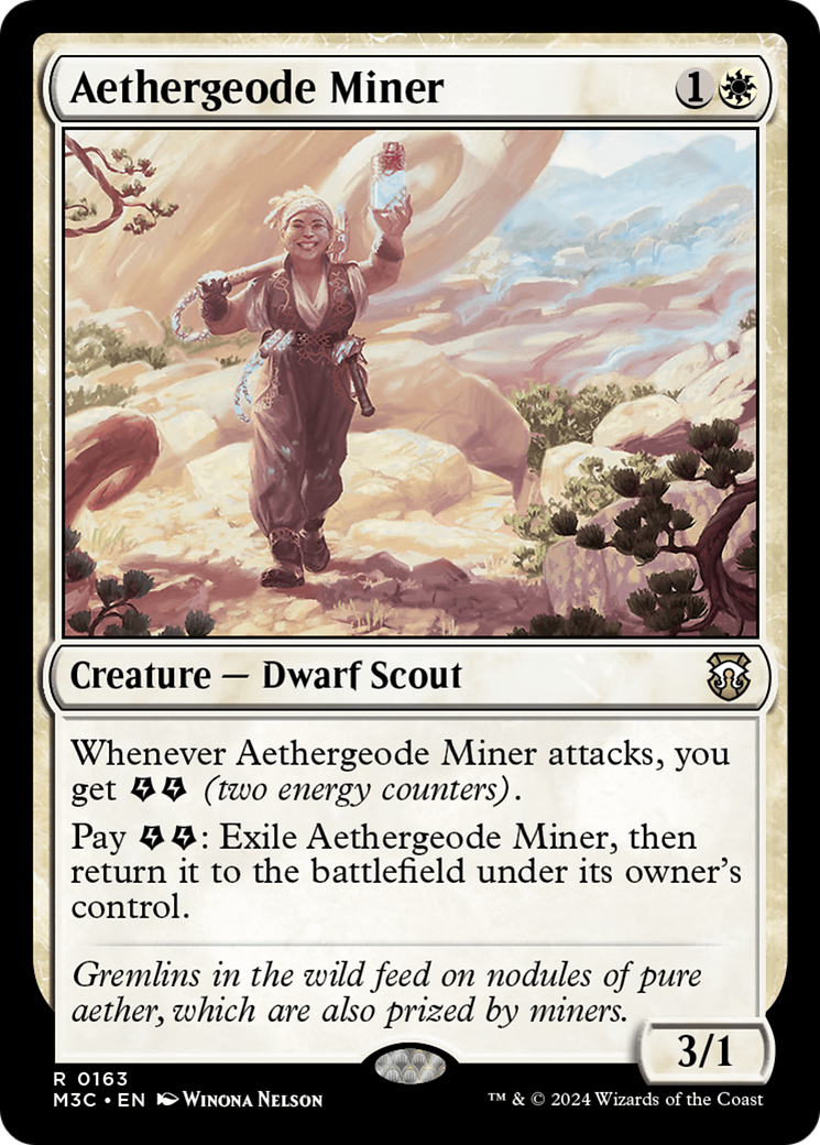 Aethergeode Miner (Ripple Foil) [Modern Horizons 3 Commander] | Jack's On Queen