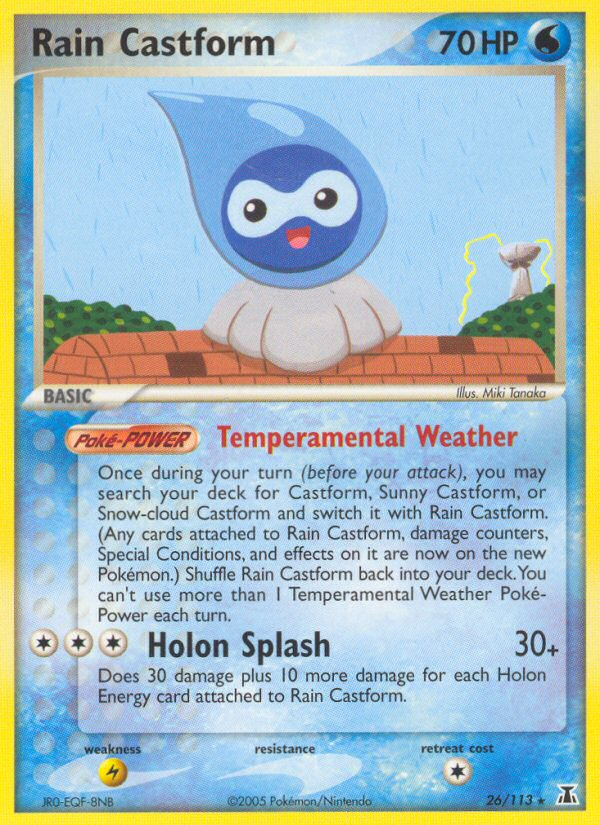 Rain Castform (26/113) [EX: Delta Species] | Jack's On Queen