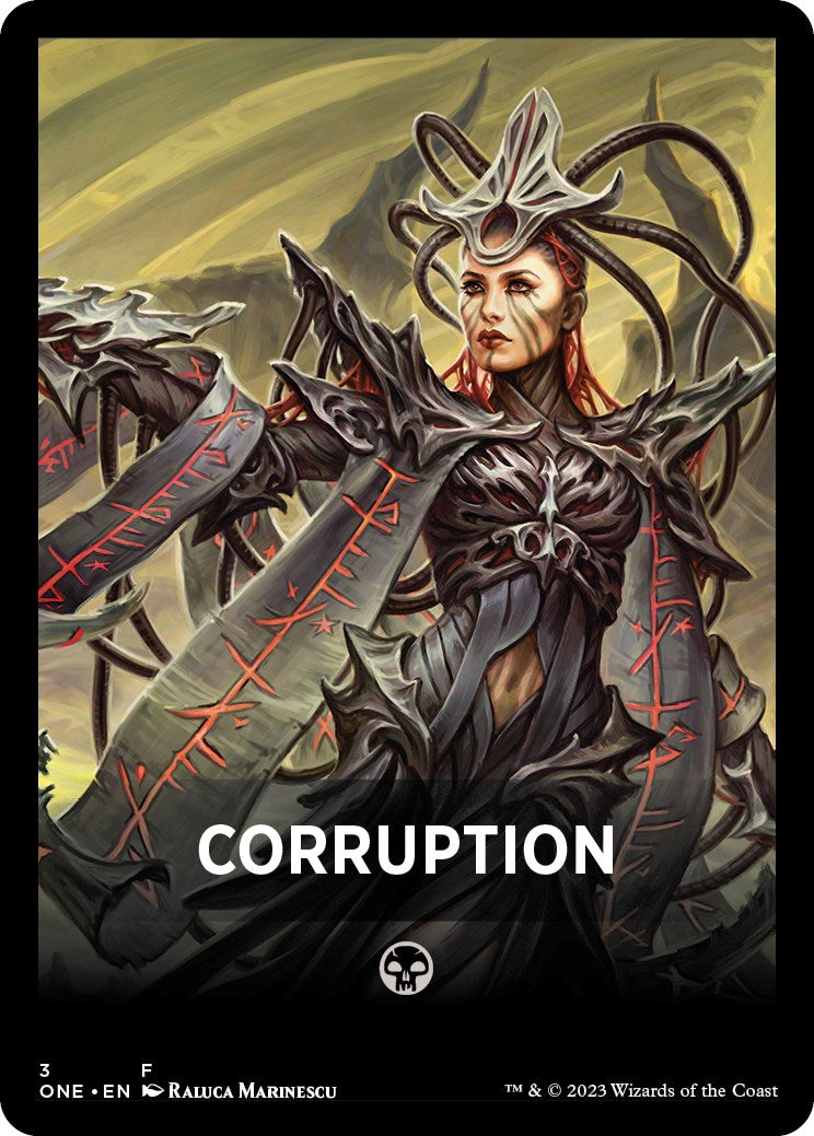 Corruption Theme Card [Phyrexia: All Will Be One Tokens] | Jack's On Queen