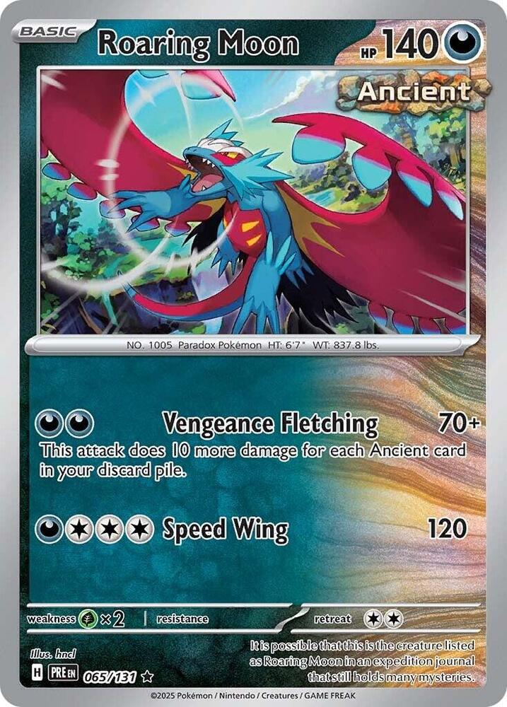 Roaring Moon (065/131) [Scarlet & Violet: Prismatic Evolutions] | Jack's On Queen
