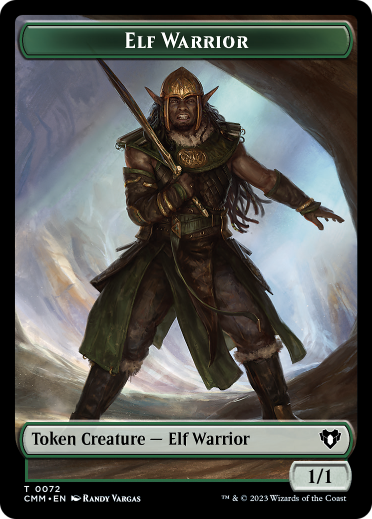 Elf Warrior // Cleric Double-Sided Token [Commander Masters Tokens] | Jack's On Queen