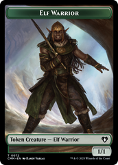 Elf Warrior // Cleric Double-Sided Token [Commander Masters Tokens] | Jack's On Queen