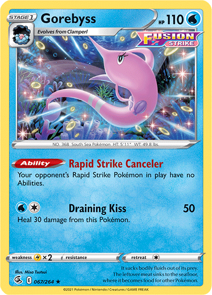 Gorebyss (067/264) [Sword & Shield: Fusion Strike] | Jack's On Queen