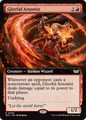 Gleeful Arsonist (Extended Art) [Duskmourn: House of Horror Commander] | Jack's On Queen