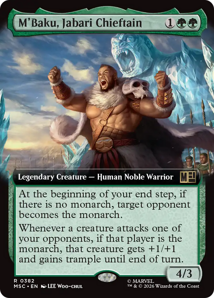 M'Baku, Jabari Chieftain (Extended Art) [Marvel Super Heroes Commander] | Jack's On Queen
