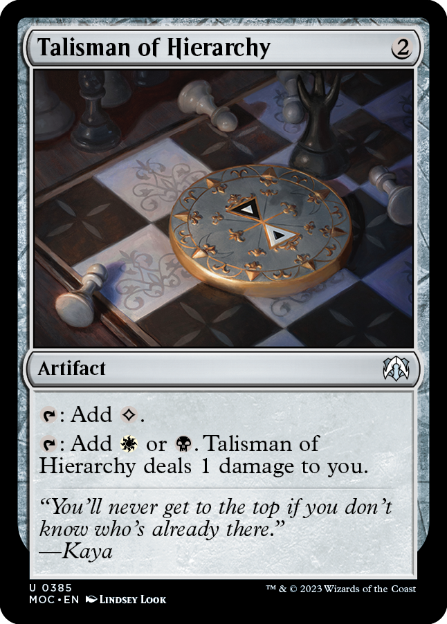 Talisman of Hierarchy [March of the Machine Commander] | Jack's On Queen