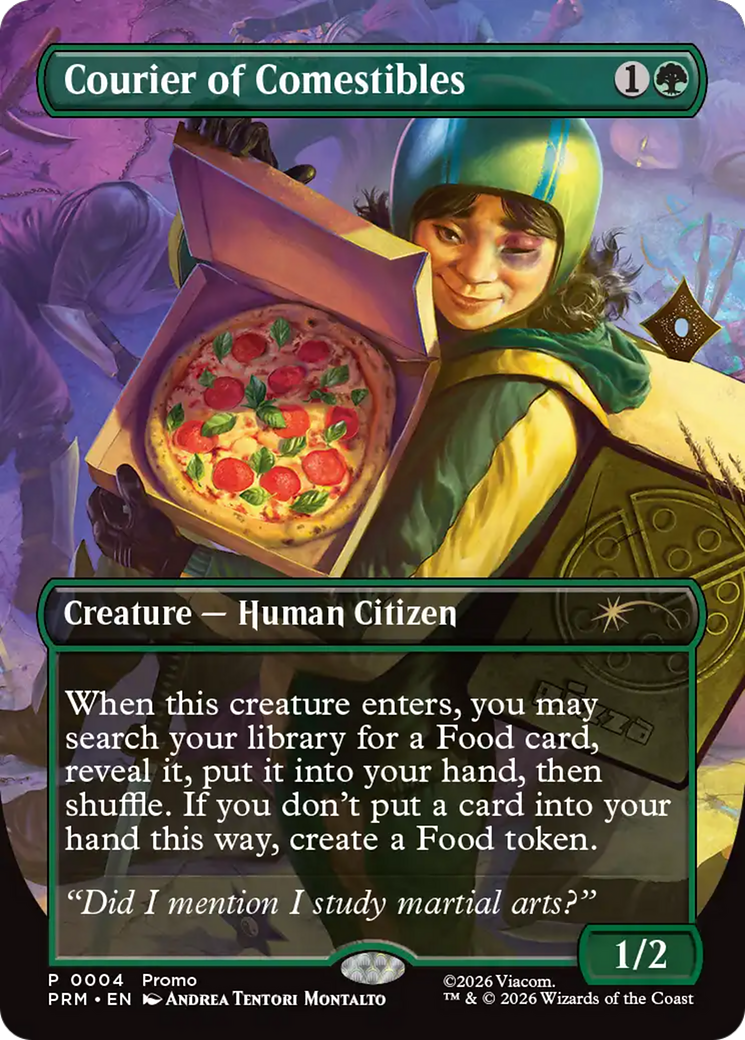 Courier of Comestibles (Borderless) [Wizards Play Network 2026] | Jack's On Queen