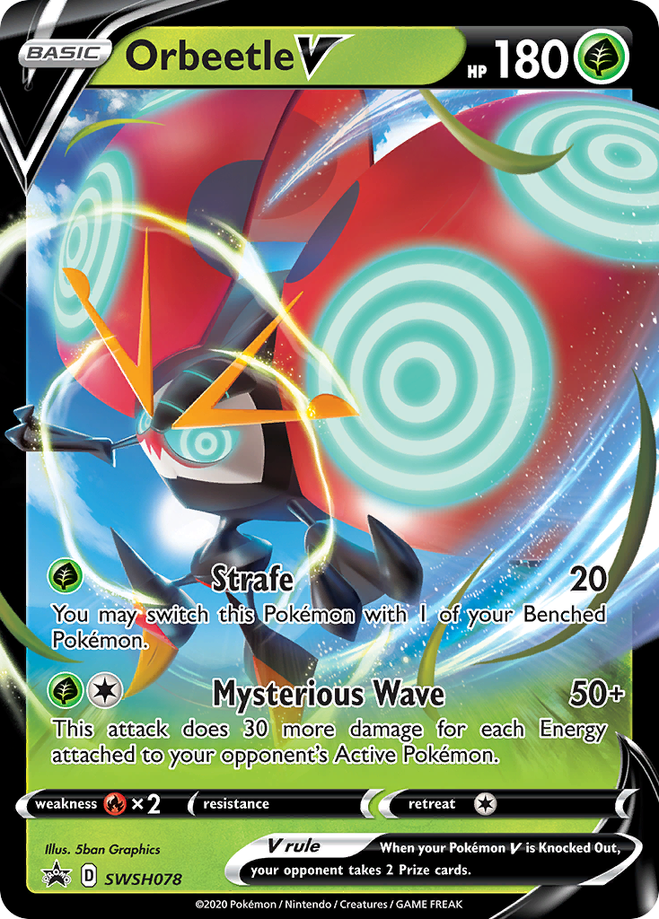 Orbeetle V (SWSH078) (Jumbo Card) [Sword & Shield: Black Star Promos] | Jack's On Queen
