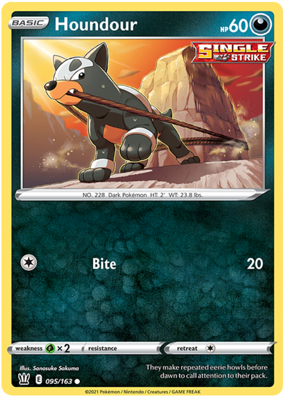 Houndour (095/163) [Sword & Shield: Battle Styles] | Jack's On Queen