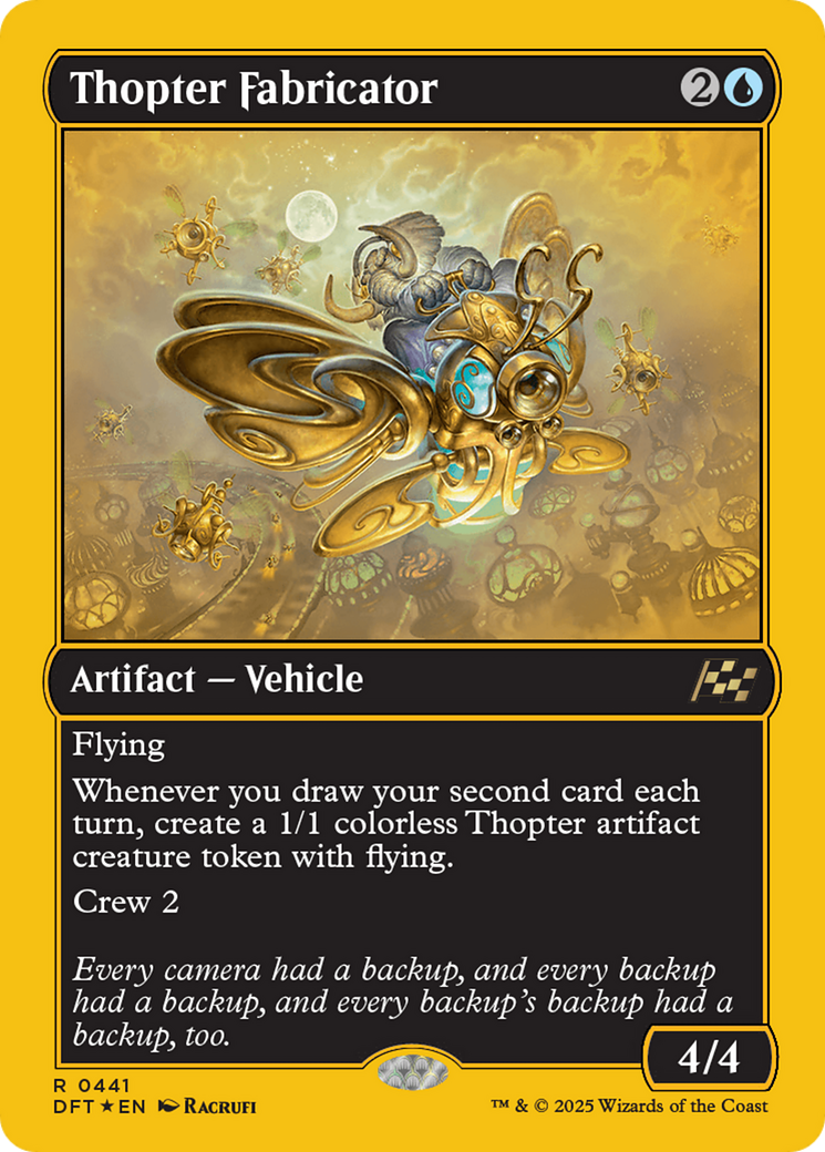 Thopter Fabricator (First-Place Foil) [Aetherdrift] | Jack's On Queen